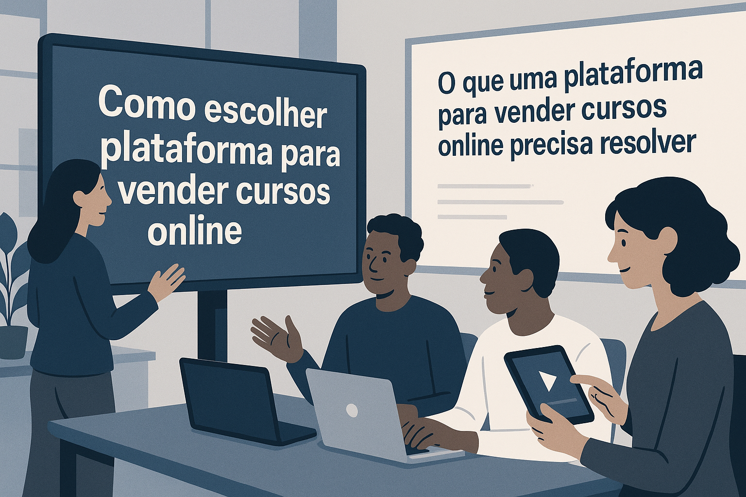 O que uma plataforma para vender cursos online precisa resolver