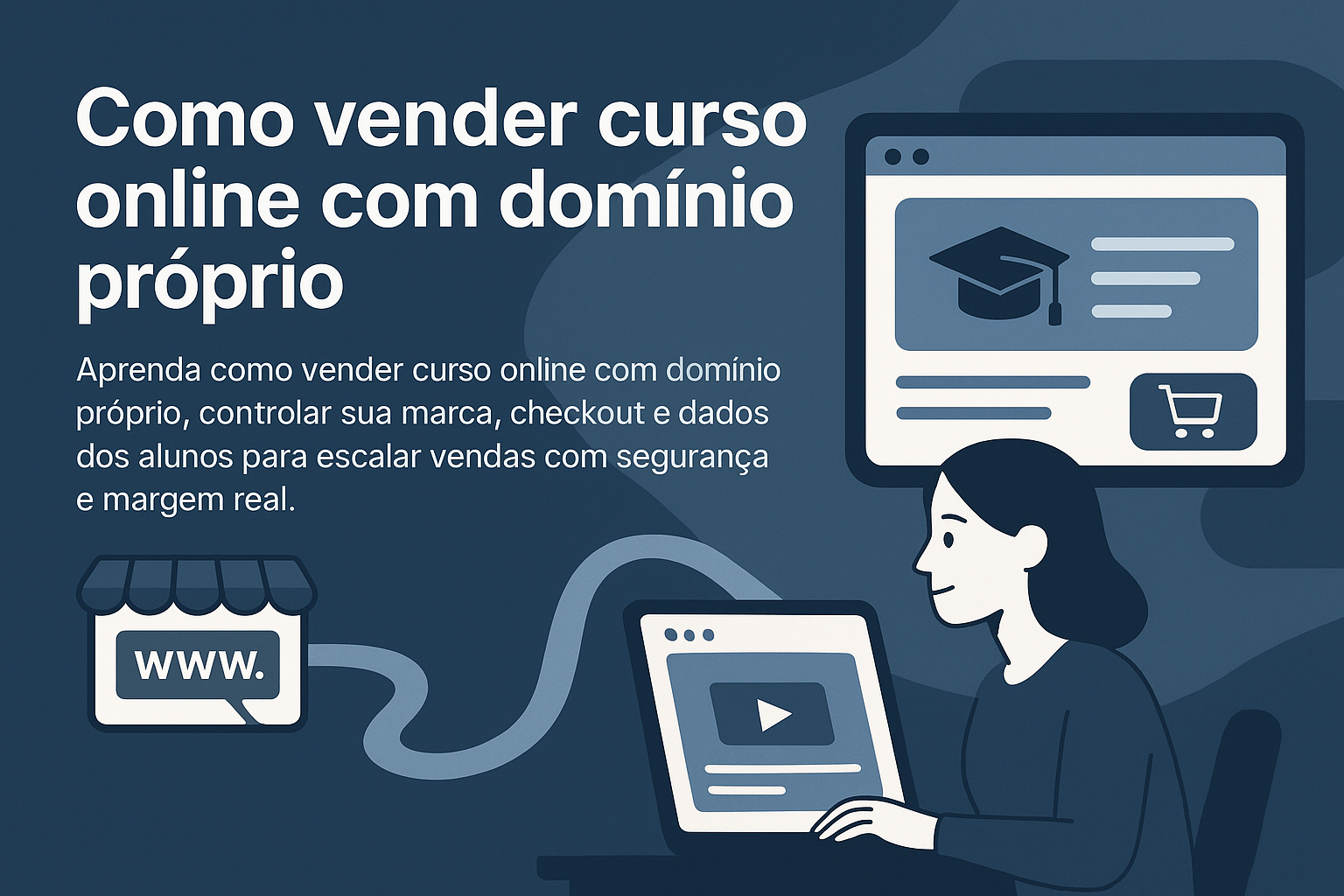 Como vender curso online com domínio próprio