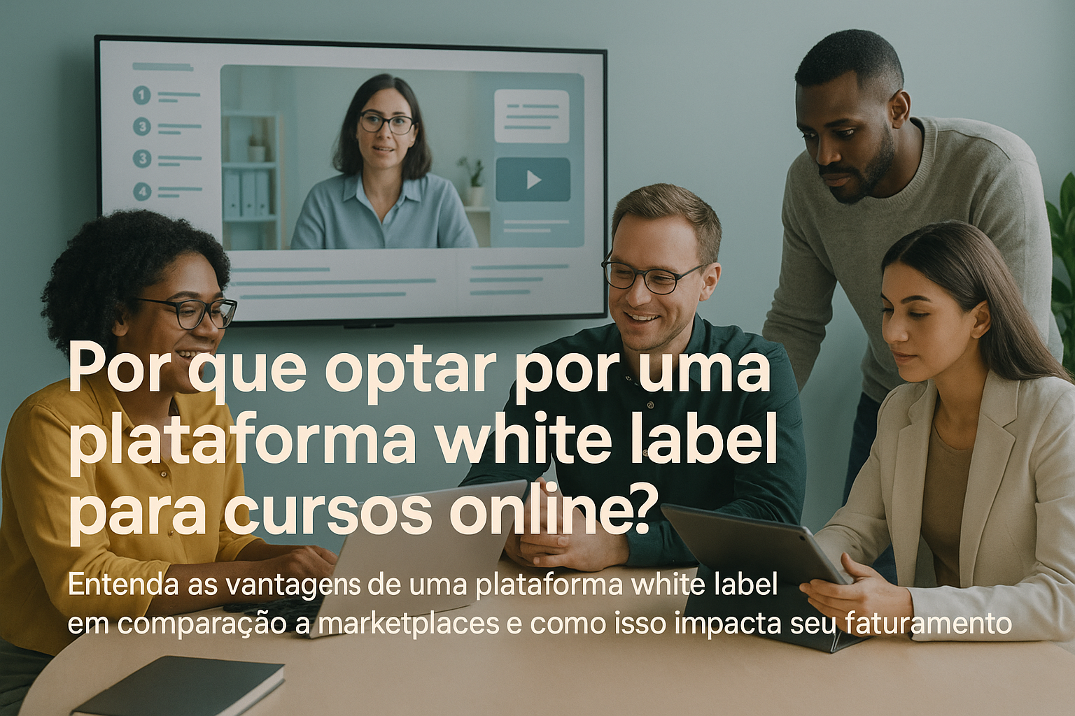 Por que optar por uma plataforma white label para cursos online?