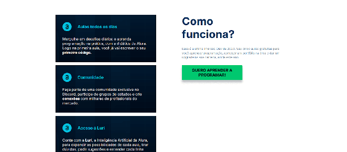tipos de landing page alura