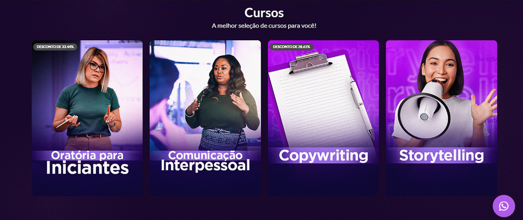 Exemplo de plataforma com layout personalizado