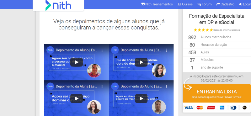 copy para curso